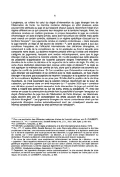 Le controle de la competence de la loi appliquee au fond opere
