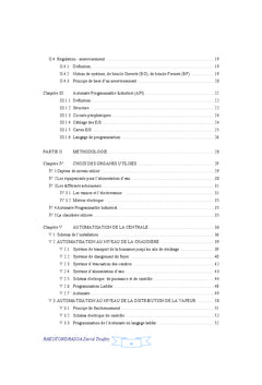 Etude de l'automatisation d'une centrale thermique A vapeur