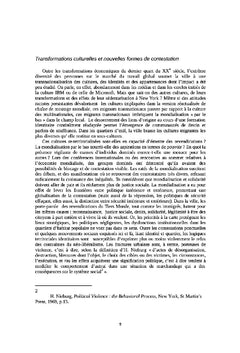 Villes, la fin de la violence ?