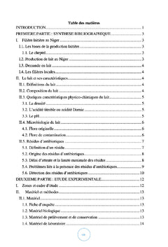 Qualite des laits crus de vache
