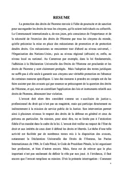 L'avocat et la protection des droits de l'homme au Cameroun