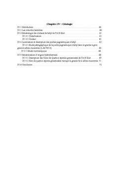 Pétrographie et minéralisations associées de la coupole granitique