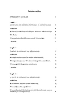 Les medicaments issus de biotechnologie et les medicaments chimiques
