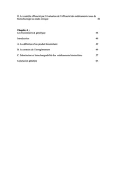 Les medicaments issus de biotechnologie et les medicaments chimiques