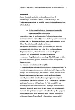 Les medicaments issus de biotechnologie et les medicaments chimiques
