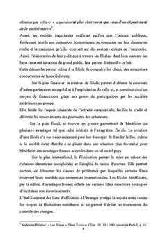 La filiale dans le code des sociétés commerciales