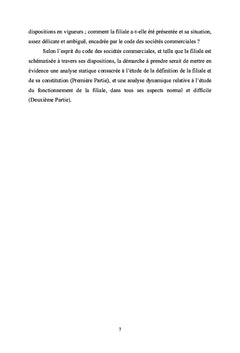 La filiale dans le code des sociétés commerciales