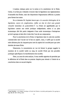 La filiale dans le code des sociétés commerciales