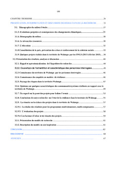 Problematique de la resilience communautaire en territoire de Walungu