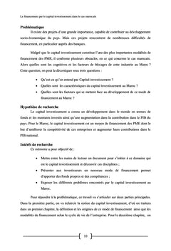 Le financement par le capital investissement dans le cas marocain