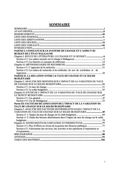 Impact de la variation du taux de change sur l'équilibre budgétaire