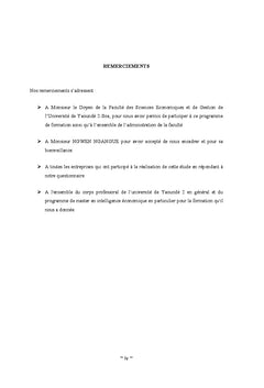 Politique economique et environnement de l'investissement