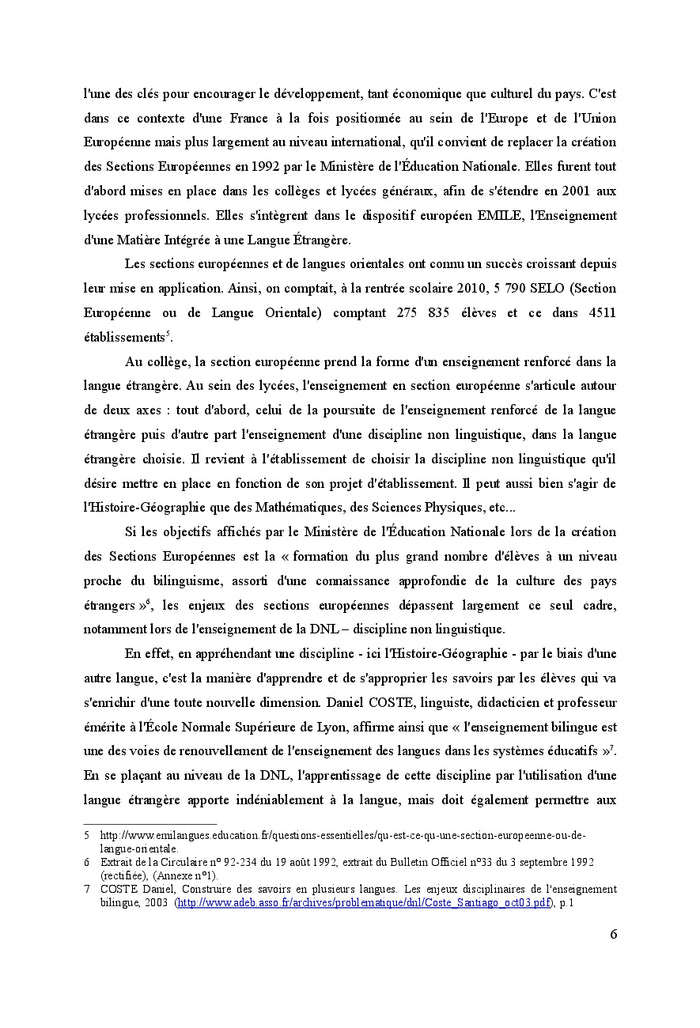 L'usage du document ecrit en DNL Histoire-Geographie