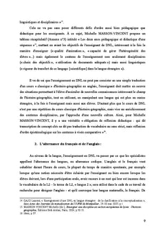 L'usage du document ecrit en DNL Histoire-Geographie