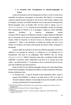 L'usage du document ecrit en DNL Histoire-Geographie
