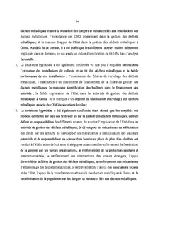 Gestion des dechets mettaliques a Goma: Acteurs, Defis et Perspectives