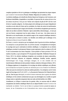Gestion des dechets mettaliques a Goma: Acteurs, Defis et Perspectives