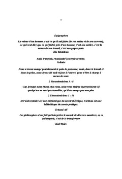 La pratique de l'activite artisanale et les conditions de vie