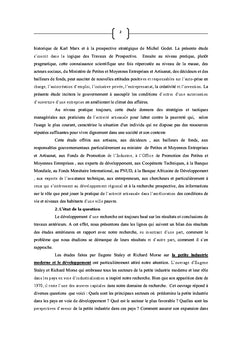 La pratique de l'activite artisanale et les conditions de vie