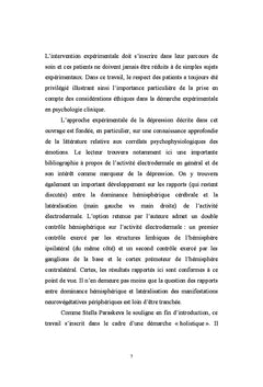 La depression, renforcement ou inhibition des emotions