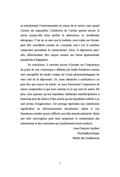 La depression, renforcement ou inhibition des emotions