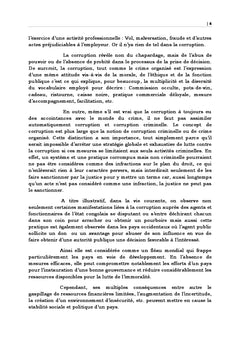 Impact de la corruption dans la gestion d'une structure politico Adm