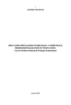 Education spécialisée en RDC