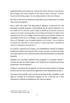 La citoyenneté dans l'Union européenne