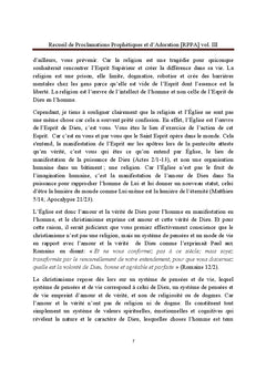 Recueil de Proclamations Prophetiques et d'Adoration (RPPA)Vol. III