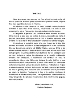 L'evangile de la prosperite: doctrine de Dieu ou des demons