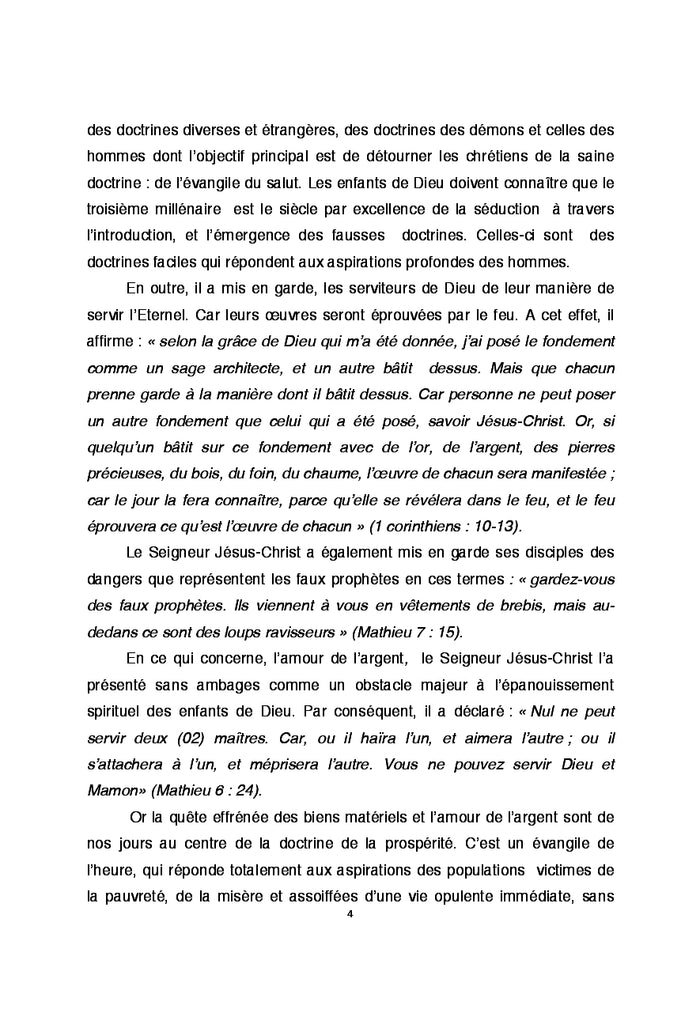 L'evangile de la prosperite: doctrine de Dieu ou des demons