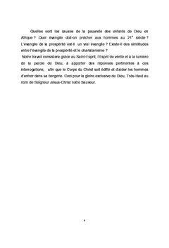 L'evangile de la prosperite: doctrine de Dieu ou des demons