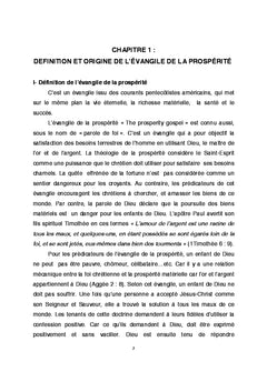 L'evangile de la prosperite: doctrine de Dieu ou des demons