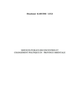 Administration publique et changement politique