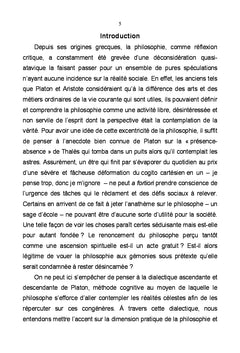 De l'utilite sociale de la philosophie