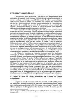 La condition enseignante en Afrique francophone