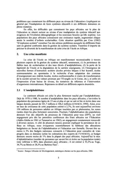 La condition enseignante en Afrique francophone