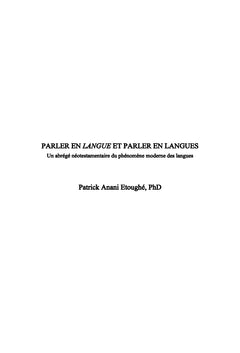 Parler en langue et parler en langues
