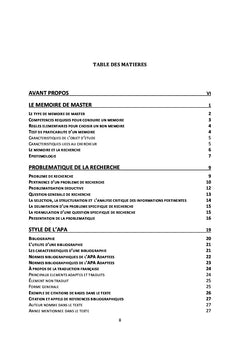 Adaptation des normes APA en Français