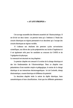Electrocinetique Tome I