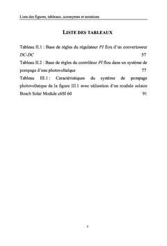 Logique floue et controle des systemes photovoltaïques