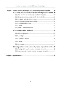 Procedures de Passation de Marches A Sonatrach, etude critique