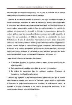 Procedures de Passation de Marches A Sonatrach, etude critique