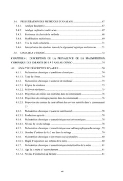 Malnutrition chronique