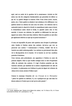 Le statut des qualites dans la philosophie moderne