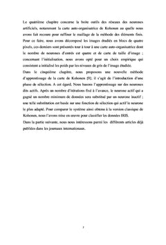 Methode des elements Finis et Carte auto-organisatrice de Kohonen (SOM)
