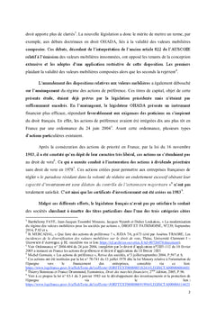 Les actions de preference