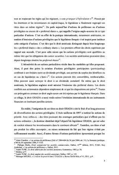 Les actions de preference