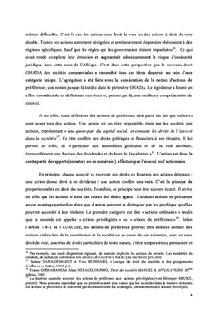 Les actions de preference