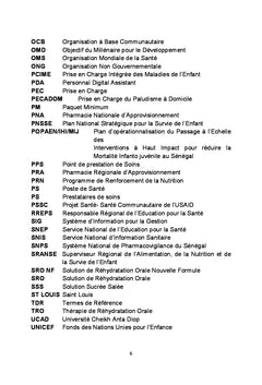 Prise en charge de la diarrhee de l'enfant par l'association SRO/Zinc